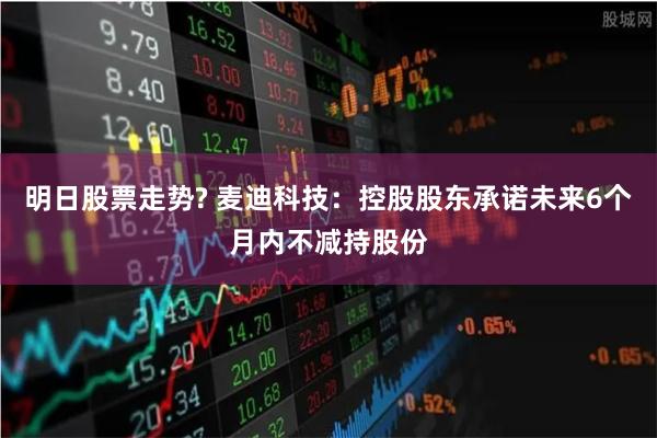 明日股票走势? 麦迪科技：控股股东承诺未来6个月内不减持股份