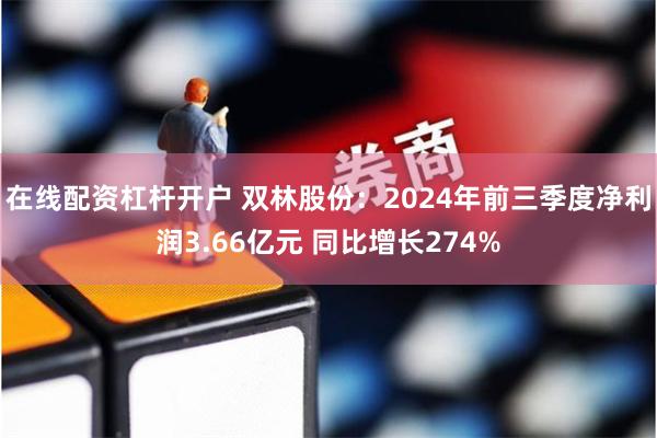 在线配资杠杆开户 双林股份：2024年前三季度净利润3.66亿元 同比增长274%