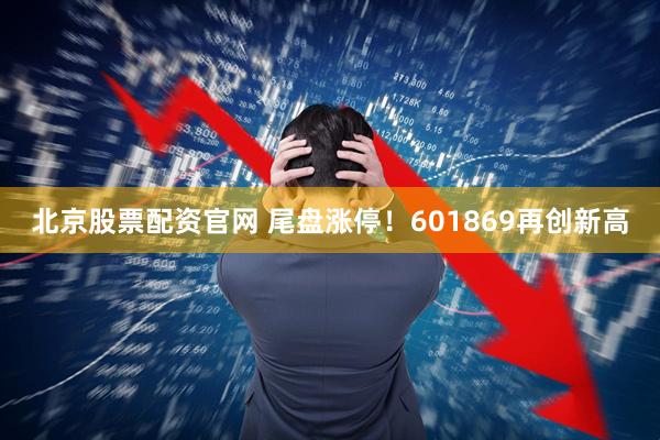 北京股票配资官网 尾盘涨停！601869再创新高